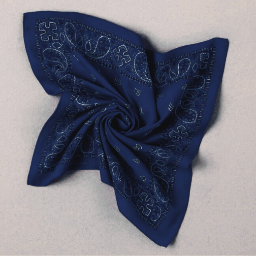 Bandana in dunkelblau mit Paisley Muster | erhältlich in zwei Größen