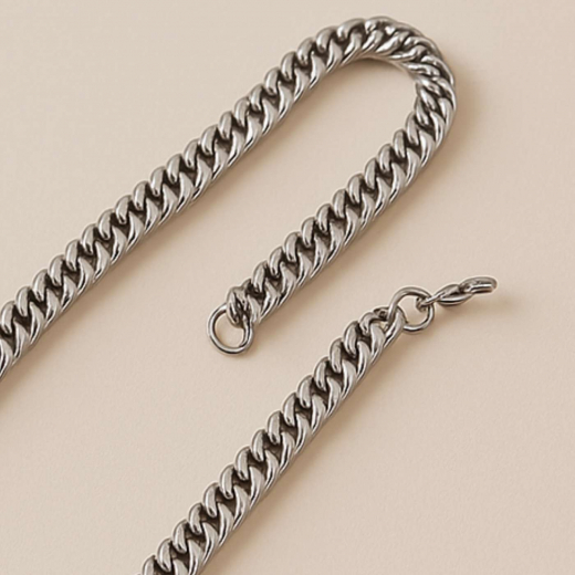 Zeitlose 304er Edelstahl Halskette – 57 cm Panzerkette