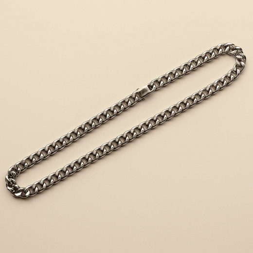 Edelstahl Halskette | Panzerkettenglieder