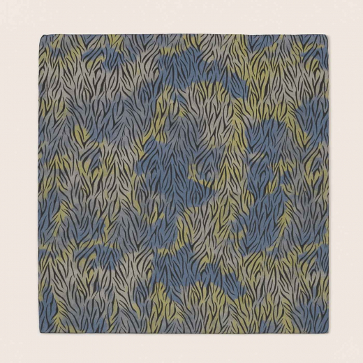 XL-Bandana | Wild, leicht & modern | blau & gelb