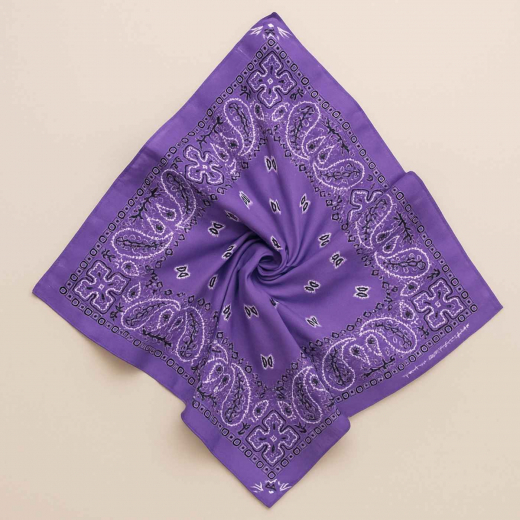Paisley-Bandana aus 100 % Baumwolle | Farbe: Lavendel