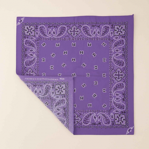 Paisley-Bandana aus 100 % Baumwolle | Farbe: Lavendel