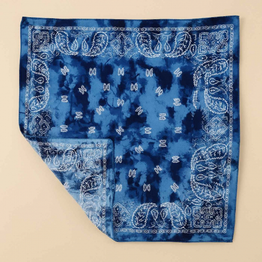 Cooles Baumwoll-Bandana im Batikfarbverlauf