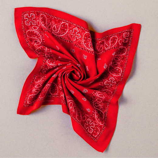 Rotes Bandana mit Paisley Muster | erhältlich in zwei Größen