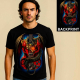 Rock Chang T-Shirt | Drache Rockgitarre | Glow in the Dark