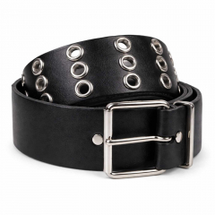 Ledergürtel mit Ösen | 3-reihig