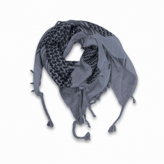 Shemagh | Grau - Schwarz