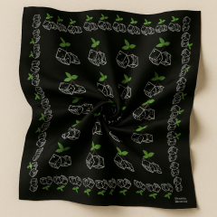Kirschen Würfel XL Bandana