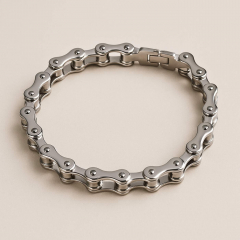 schmales Biker Edelstahl Armband