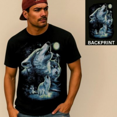 T-Shirt von ExoTic | nordische Wölfe Motiv