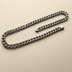 Edelstahl Halskette | Panzerkettenglieder