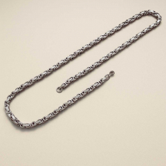 Klassische Edelstahl Königskette – 60 cm Länge